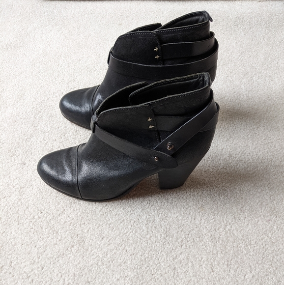 Rag & Bone black leather harrow boots size 8 - Picture 7 of 11